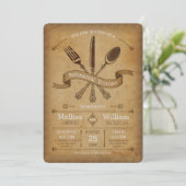 Vintage Probe Einladung (Stehend Vorderseite)