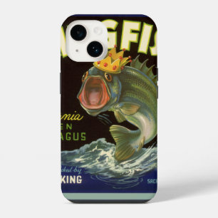 Vintage-Produkt-Dosenetiketten-Kunst, Kingfish Spa iPhone 14 Hülle