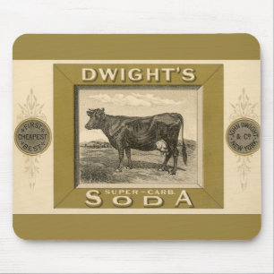 Vintage-Produktetikett, Dwight's Bicarbonated Soda Mousepad