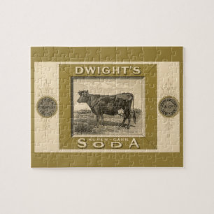 Vintage-Produktetikett, Dwight's Bicarbonated Soda Puzzle
