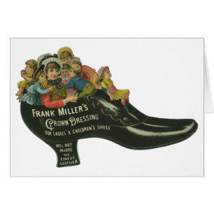 Vintage-Produktetikett, Frank Miller's Schuhcreme