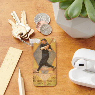 Vintage-Produktetikett-Kunst, Boston-Gurt für Sock Schlüsselanhänger