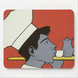 Vintage-Produktetikett, russischer heißer Schokola Mousepad