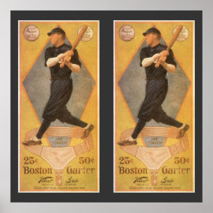 Vintage-Produktlabel-Kunst, Boston Garter für Sock Poster