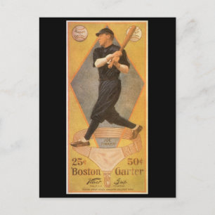Vintage-Produktlabel-Kunst, Boston Garter für Sock Postkarte