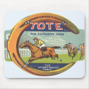 Vintage-Produktlabel-Kunst, Tote Sportsman's Tonic Mousepad