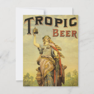 Vintage-Produktlabel-Kunst, Tropic Beer Gladiator