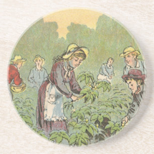 Vintage-Produktlabel-Kunst, Wells May Apple Pills Getränkeuntersetzer