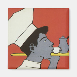 Vintage-Produktlabel, russischer heißer Schokolade Magnet