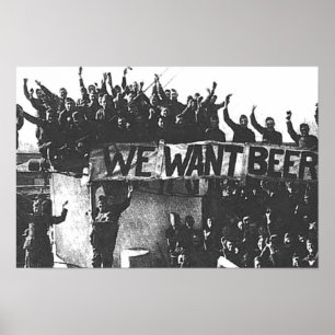 Vintage Prohibition Bier, Jahrgang 1930, Bar-Kunst Poster