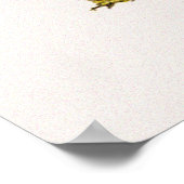 Vintage Promenämie Stapelioides Orchid Blume Poster (Ecke)