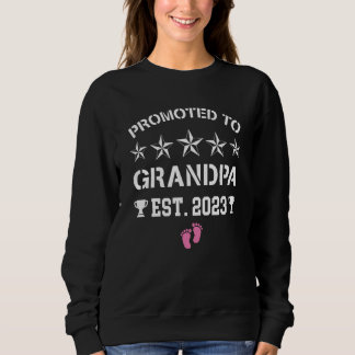 Vintage Promoted To Grandpa 2023 It's A Girl Great Sweatshirt