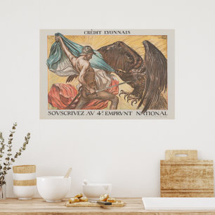 Vintage-Propagandaplakat für Kriegsanleihen aus de Poster