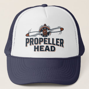 Vintage Propeller-Head-Flugzeug Truckerkappe
