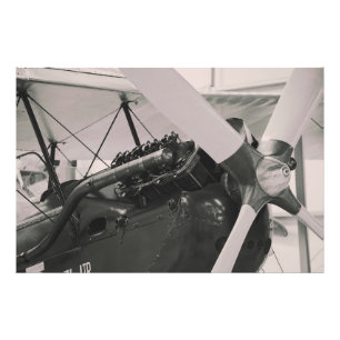 Vintage Propellerflugzeug Fotodruck. Fotodruck