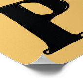 Vintage Prosecco-Frau Poster (Ecke)