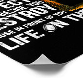 Vintage Protect Respect Destroy Offensive Lineman  Poster (Ecke)