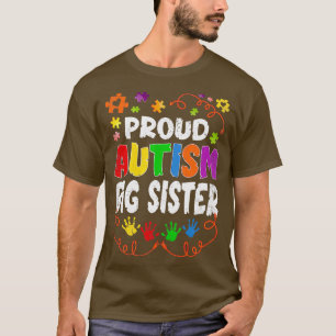 Vintage Proud Autismus Big Sister Puzzle Autismus  T-Shirt