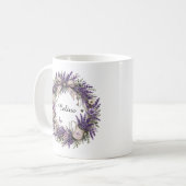 vintage Provence Lavendelkranz  Kaffeetasse (Vorderseite Links)