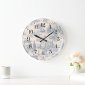 vintage Provence-Muster Große Wanduhr (Zuhause)