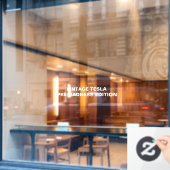 VINTAGE PRÜFUNG FENSTERAUFKLEBER (Café-Fenster)