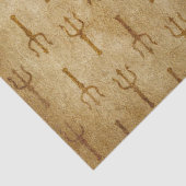 Vintage Prüfungen auf der "Not Brown Decoupage" Seidenpapier (Detail)