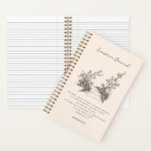 Vintage Psalm 23 Personalisiertes Schriftjournal Notizblock (Innen)