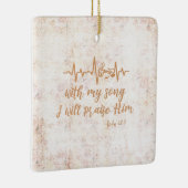 Vintage Psalmen Song Bibel Verse Keramikornament (Rechts)