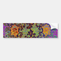 Vintage Psychedelic Fine Wallpaper Floral Pattern