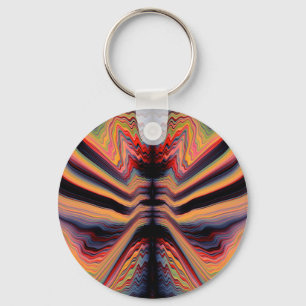 Vintage-Psychedelik-Muster Schlüsselanhänger