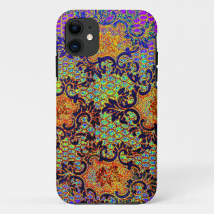 Vintage psychedelische Tapete Blumenmuster Case-Mate iPhone Hülle