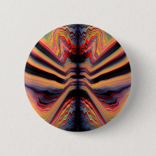 Vintage psychedelisches Muster Button