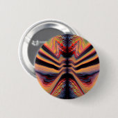 Vintage psychedelisches Muster Button (Vorne & Hinten)
