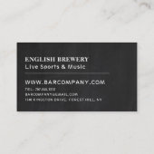 Vintage Pub Chalkboard, Pub/Brauerei Visitenkarte (Rückseite)