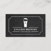 Vintage Pub Chalkboard, Pub/Brauerei Visitenkarte (Vorderseite)