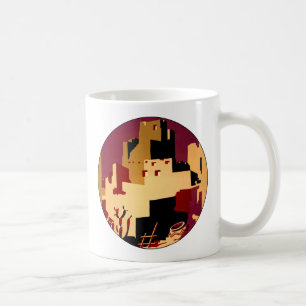 Vintage Pueblos des Südwestens WPA Poster Art Kaffeetasse