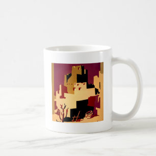 Vintage Pueblos des Südwestens WPA Poster Art Kaffeetasse