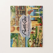 Vintage Puerto Rico Szenen Puzzle (Vertikal)