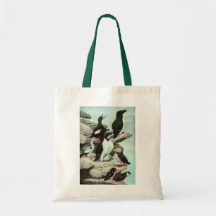 Vintage Puffins und Wasservögel von Louis Fuertes Tragetasche