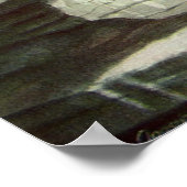 Vintage Puffins und Wasservögel von Louis Futes Poster (Ecke)