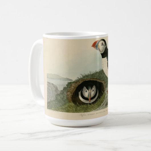 Vintage PuffsIllustration Kaffeetasse (Vorderseite Links)
