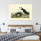 Vintage PuffsIllustration Leinwanddruck (Insitu (Schlafzimmer))