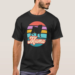 Vintage-Pug-Mama-Hund-Mutter-Frauentag-Geburtstag T-Shirt