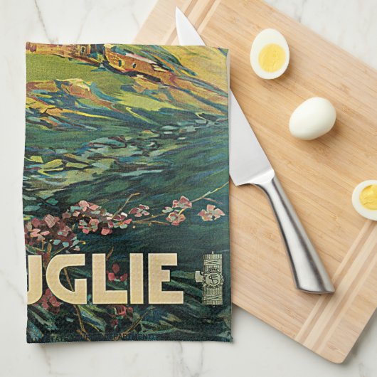 Vintage Puglia Geschirrtuch (Viertel Falte)