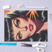 Vintage Pullgabel Seidenpapier (Handwerk)