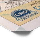 Vintage Pullman-Zugwagen Poster (Ecke)