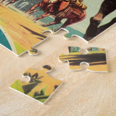 Vintage Pulp Cowgirl Illustration Puzzle (Seite)
