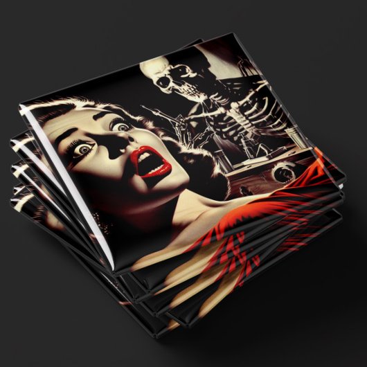 Vintage-Pulp-Horror-Frau Magnet
