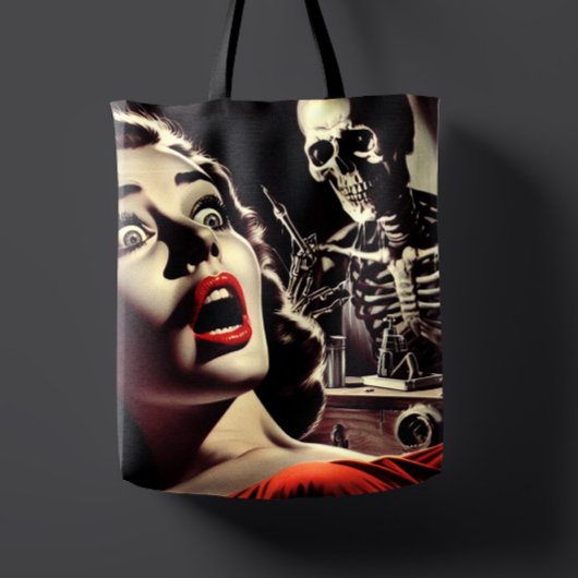 Vintage-Pulp-Horror-Frau Tasche