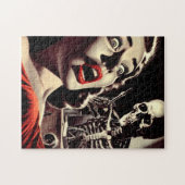 Vintage Pulp Horror Woman Puzzle (Horizontal)